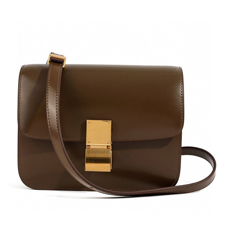 Women's Classic Flap Box Shoulder Bag in elegant black. Timeless fashion accessory.