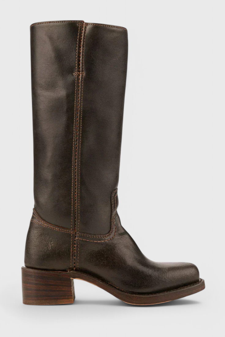 Gift idea: Women's classic knee-high heeled boots. Timeless elegance and winter comfort.