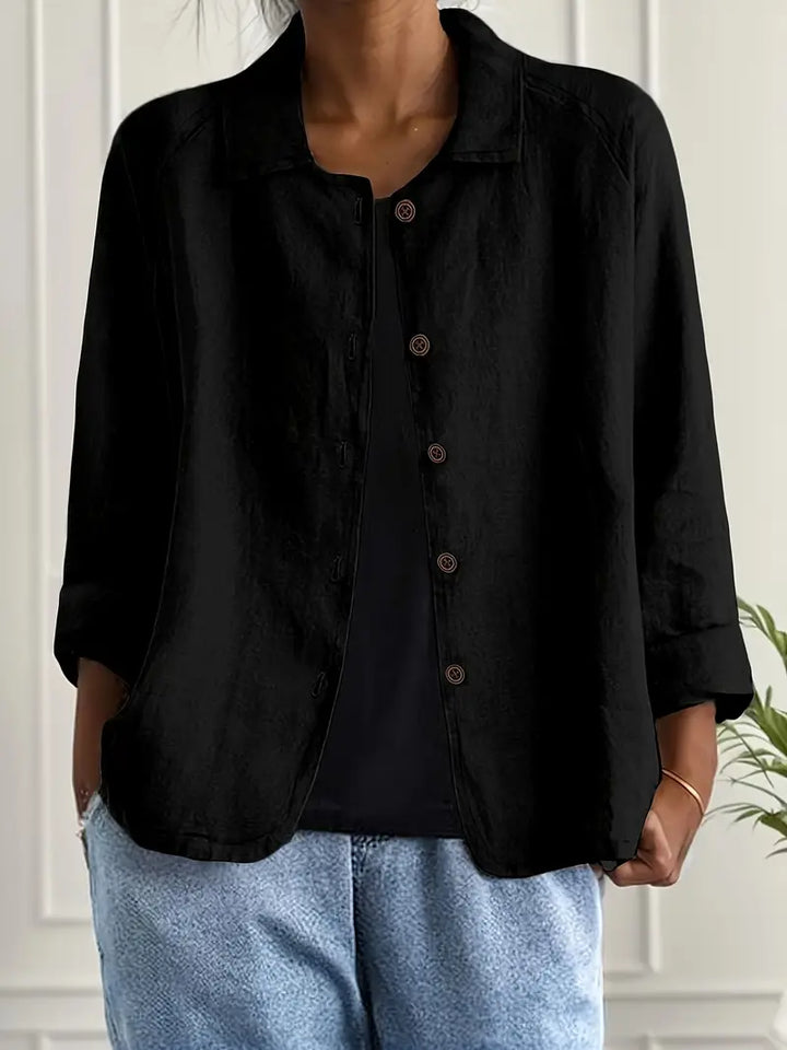 Pink lightweight women's everyday top. Casual chic style, super comfortable for all-day wear.