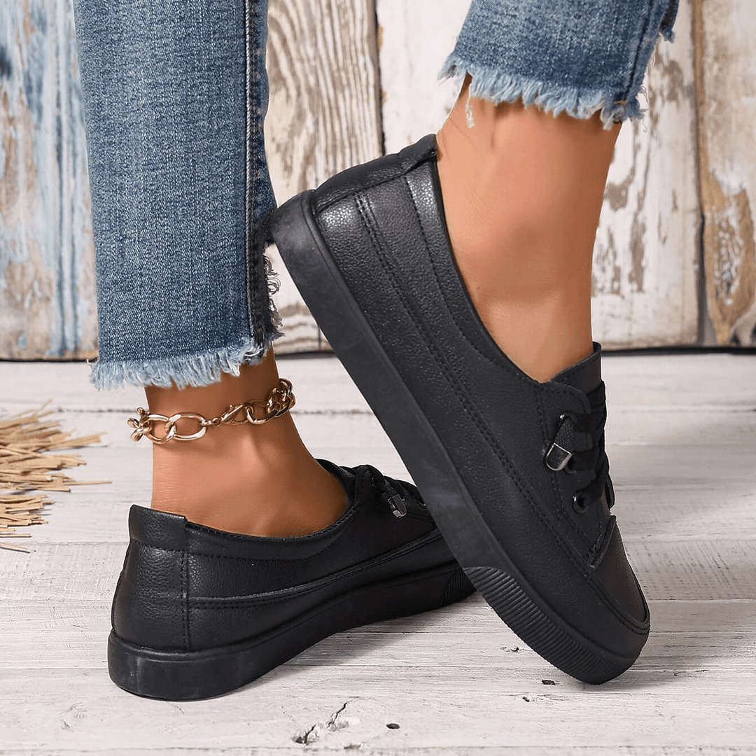 Stylish women's orthopedic shoes, classic laced design, ultimate comfort & foot support.