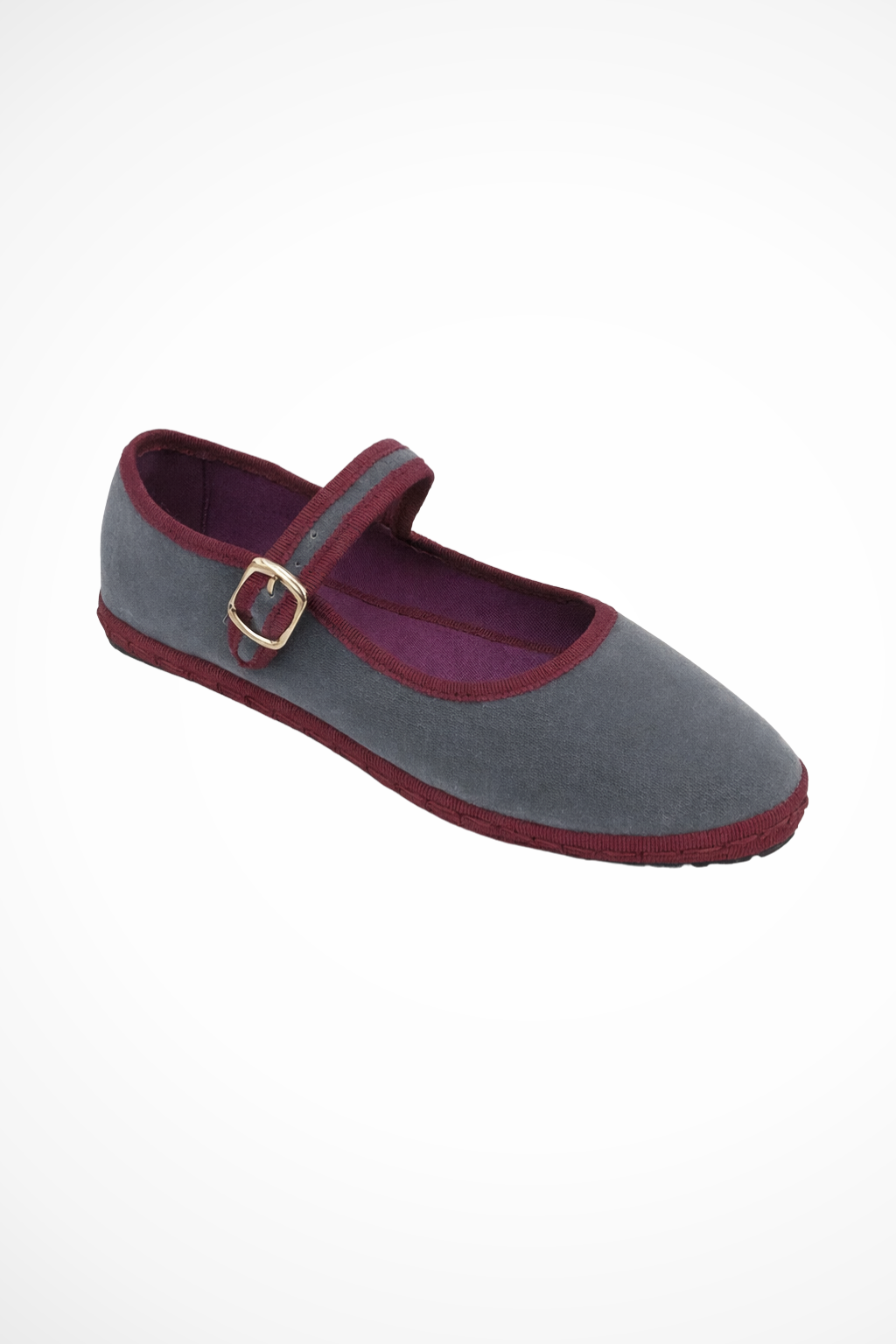 Stylish slip-on women's flats, classic black Mary Jane design with a prominent round toe and buckle strap.