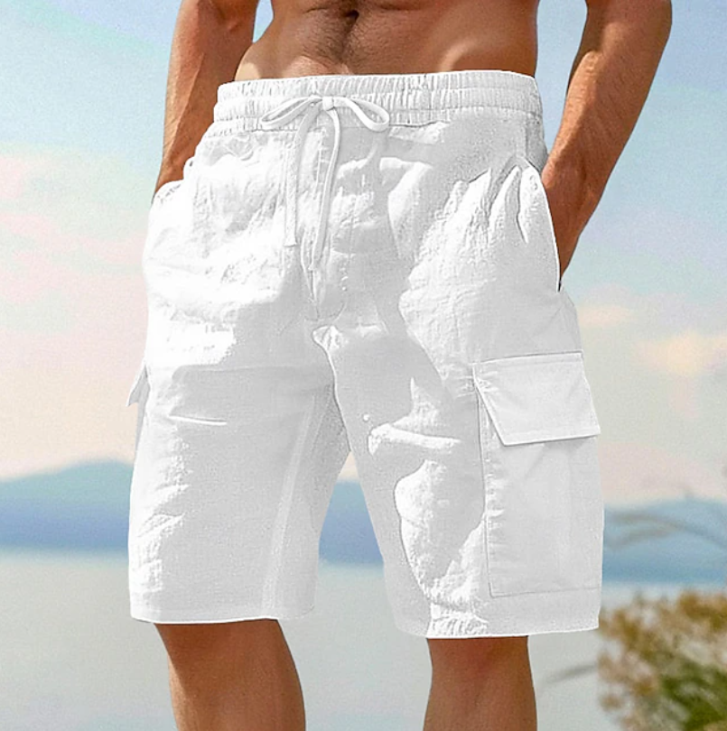 Women's classic side pocket lace shorts, ideal for comfortable casual wear & summer fashion.