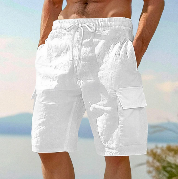 Women's classic side pocket lace shorts, ideal for comfortable casual wear & summer fashion.
