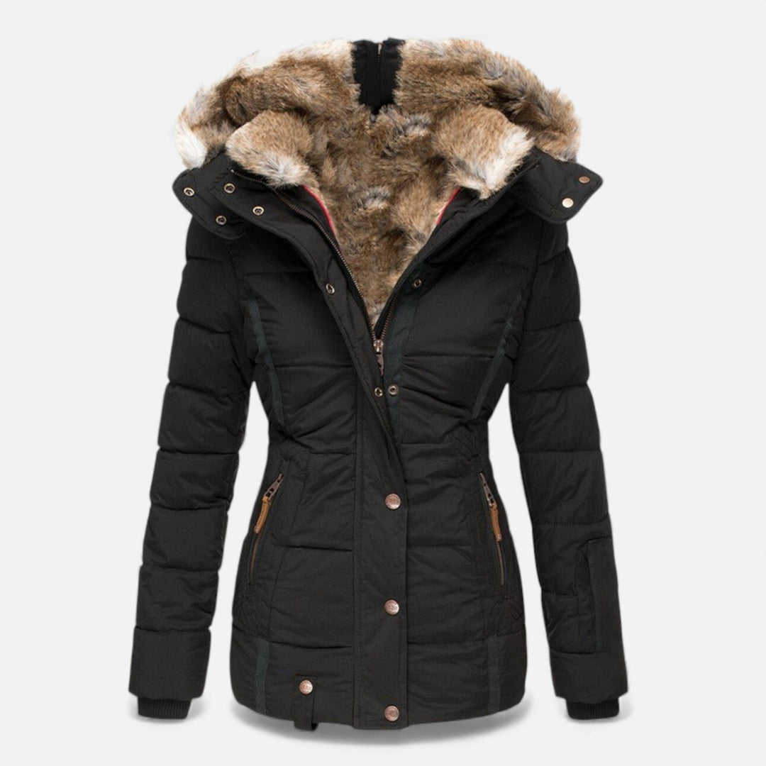 Soft, comfortable women's hooded jacket with a full zip, perfect for active lifestyles and outerwear.