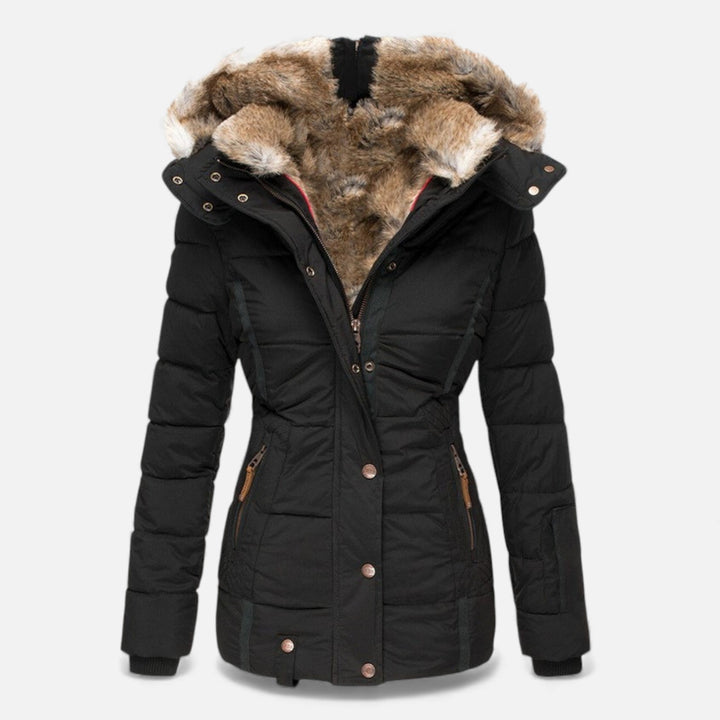 Soft, comfortable women's hooded jacket with a full zip, perfect for active lifestyles and outerwear.