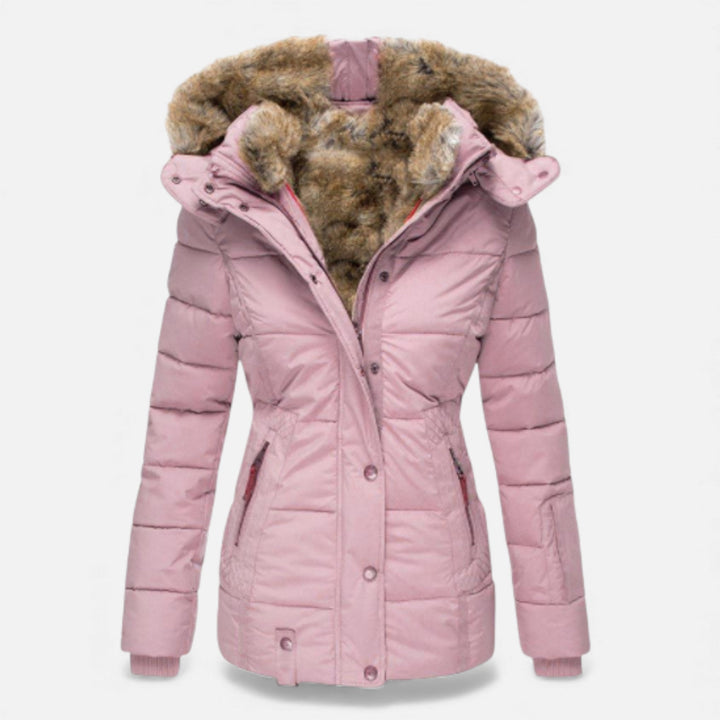 Lightweight women's hooded jacket, a slim fit zip-up design ideal for cool spring and fall weather.