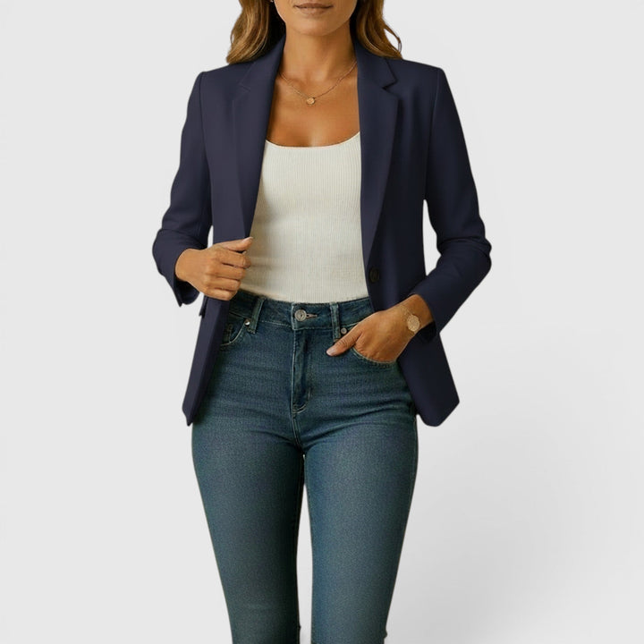 Business casual women's stretch blazer, a versatile tailored jacket for a polished look.