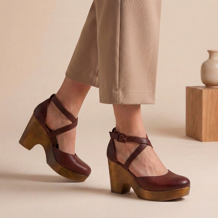 Chic closed toe platform wedges, ideal everyday heels for women
