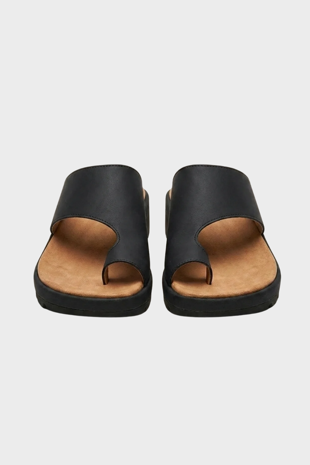 Women's comfort orthopedic toe-post sandals with arch support.