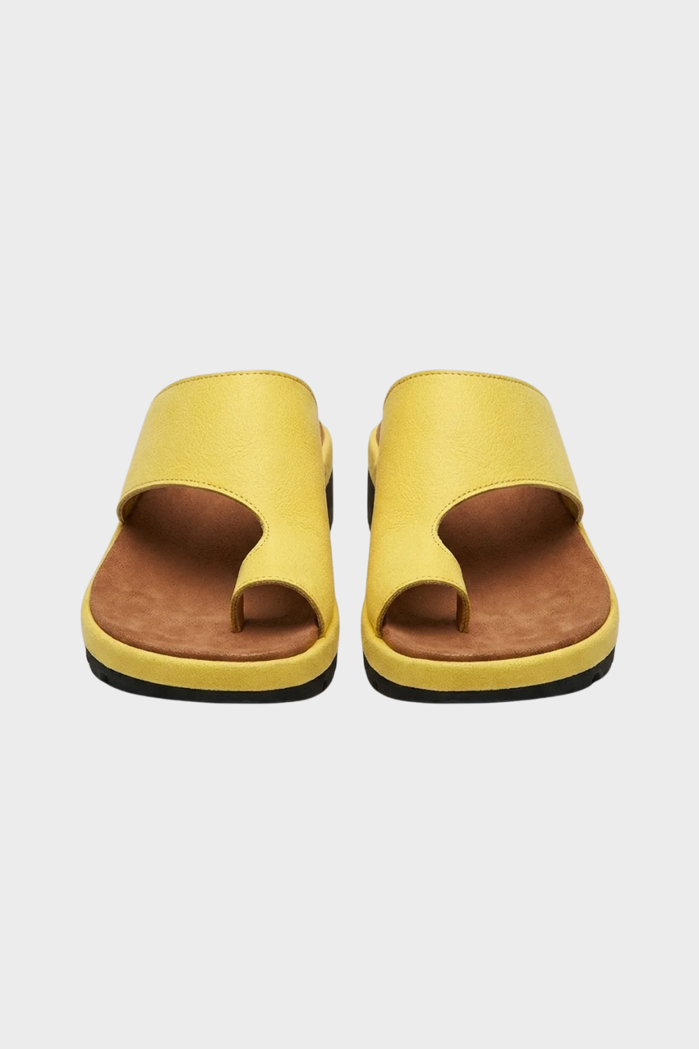 Supportive women's toe-post sandals for daily comfort, featuring orthopedic arch support.