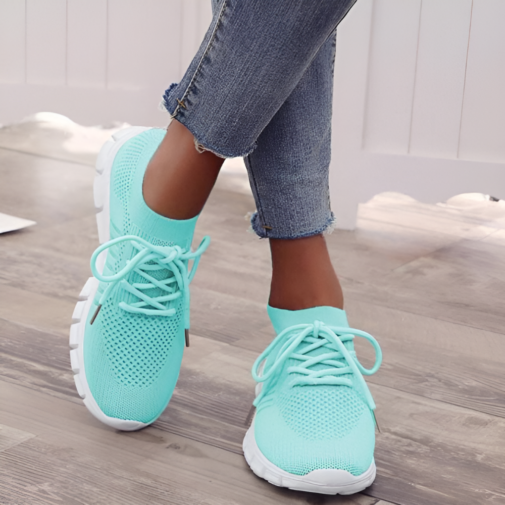 Durable and breathable women's orthopedic sneakers for all-day comfort.