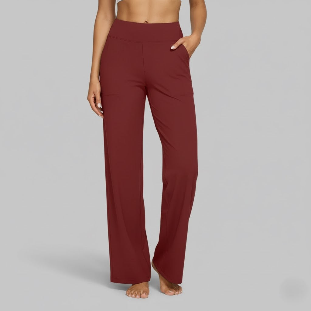 Smart casual women's comfortable stretch trousers, ideal for home or office.