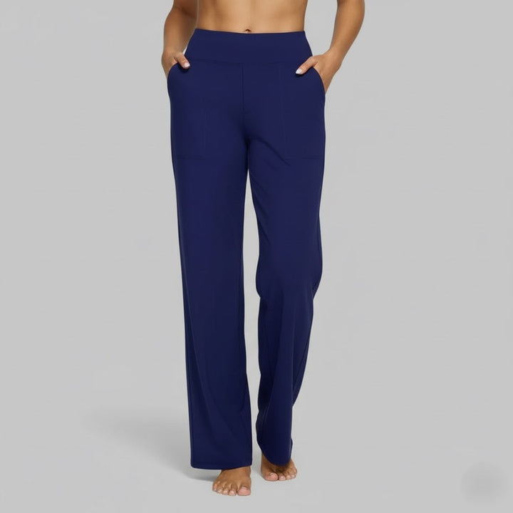 Women's fashionable stretch pants, providing ultimate comfort for any casual occasion.