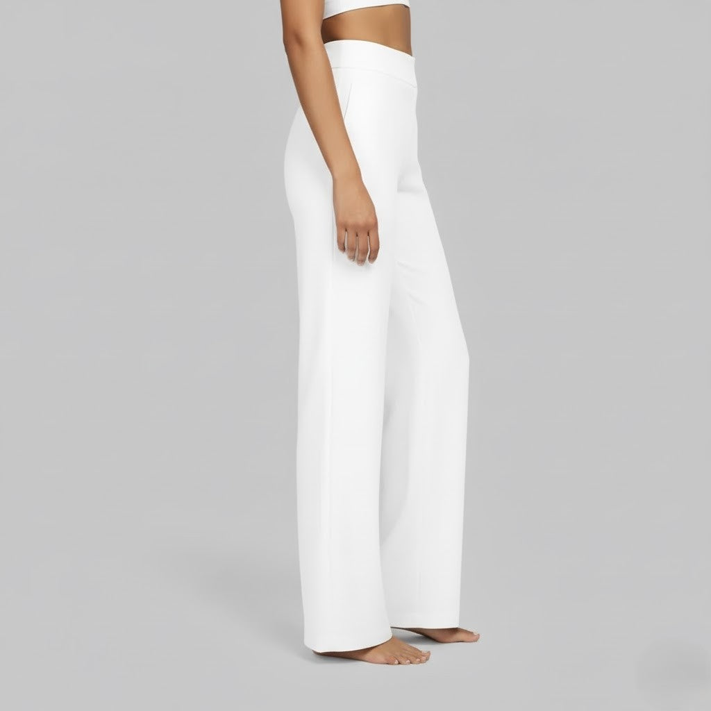 Women's comfortable stretch trousers in a navy hue, perfect for adding timeless flair.
