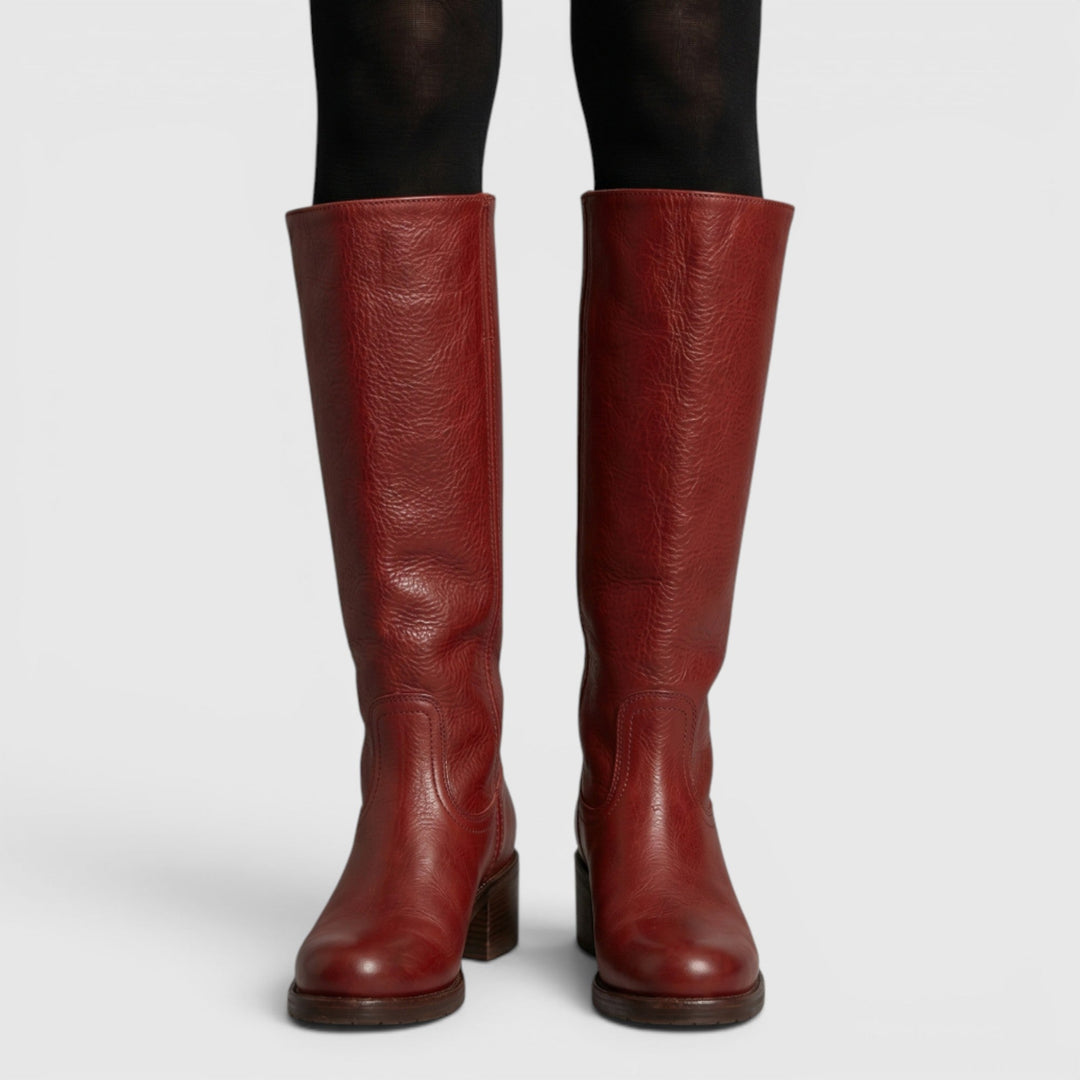 Ergonomic women's comfortable mid-calf orthopaedic boots, providing excellent support for daily fall wear.