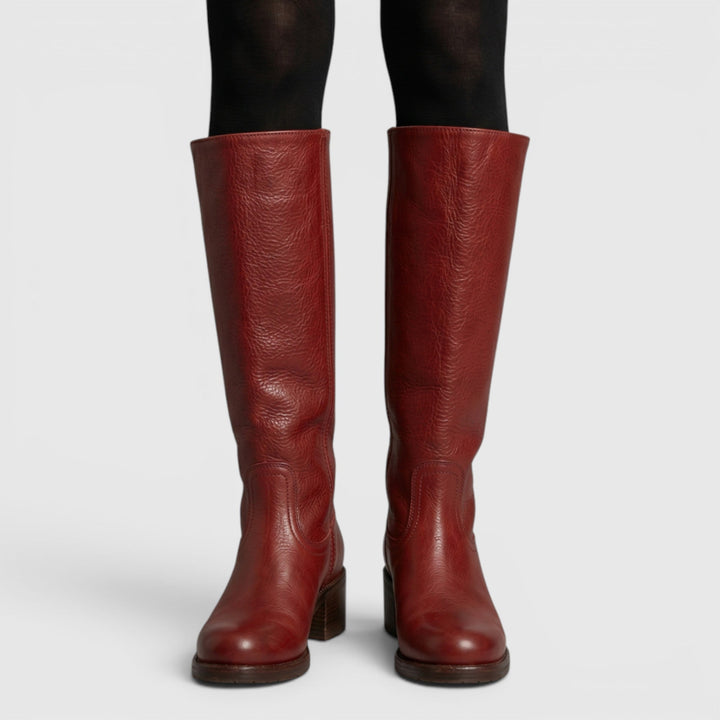 Ergonomic women's comfortable mid-calf orthopaedic boots, providing excellent support for daily fall wear.