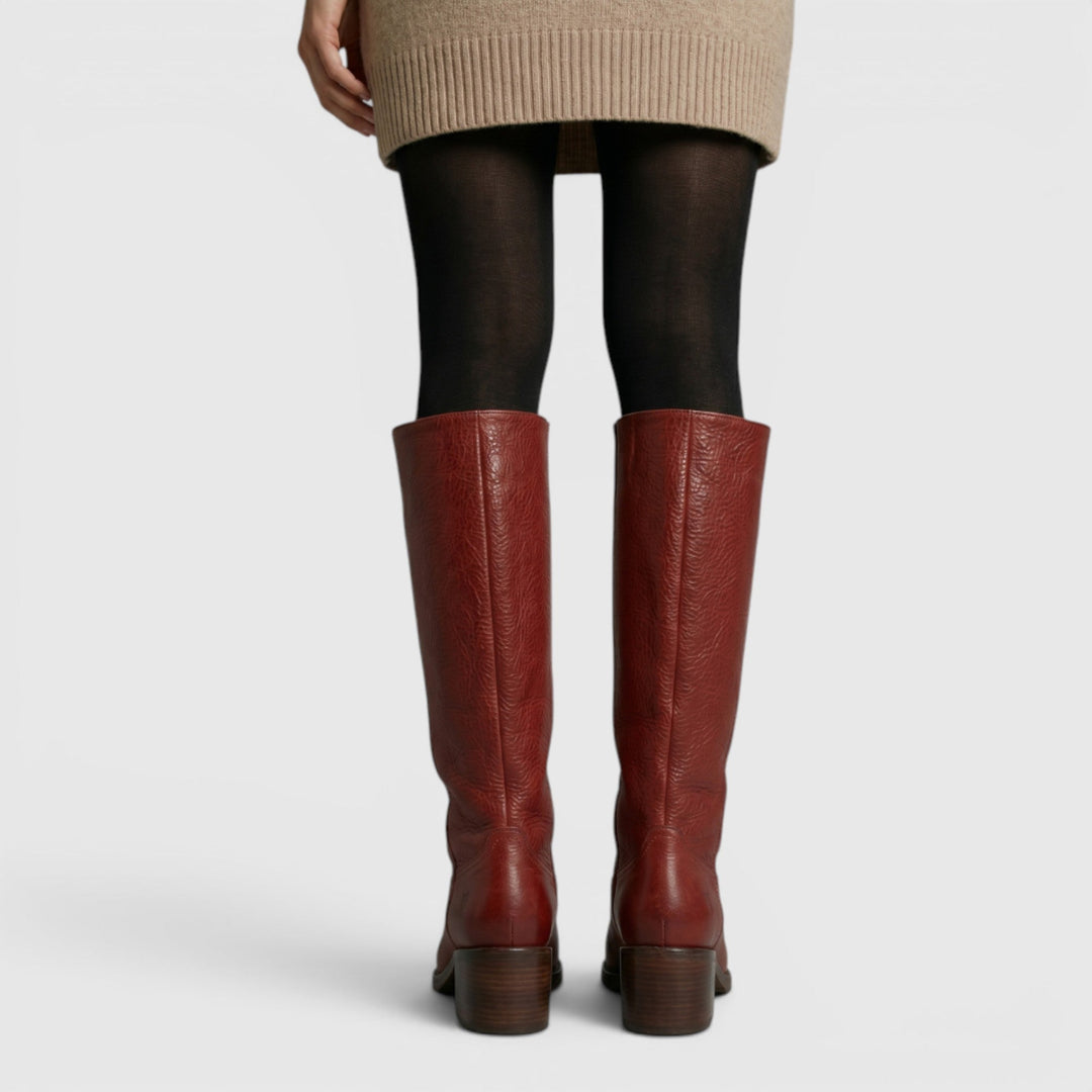 Modern women's comfortable mid-calf orthopaedic fall boots, a versatile choice for autumn & winter fashion.