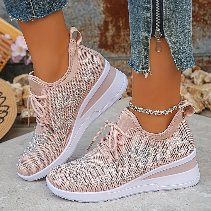 Women's supportive daily wear shoes, featuring orthopaedic design for comfort.