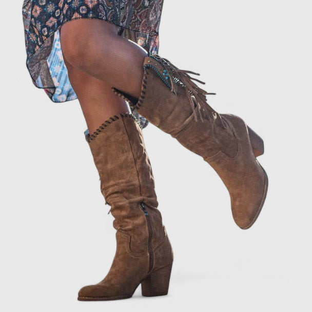 Stylish red women's orthopedic boots, offering arch support and comfort for casual wear.