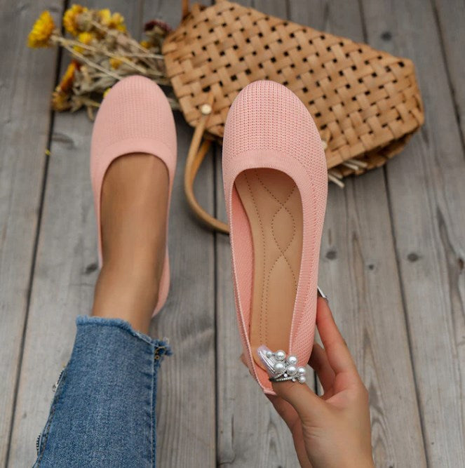 Walk in style: women's comfortable orthopedic ballerina shoes for ultimate everyday support.
