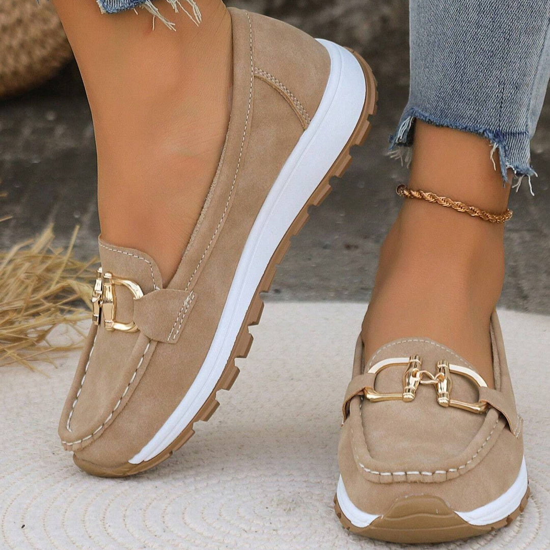 Women's comfortable orthopedic loafers for all-day support. Ideal casual slip-on footwear.