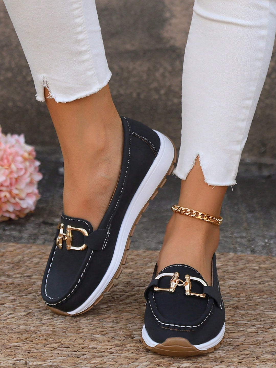Soft, cushioned women's orthopedic loafers. Easy slip-on design for maximum foot comfort.