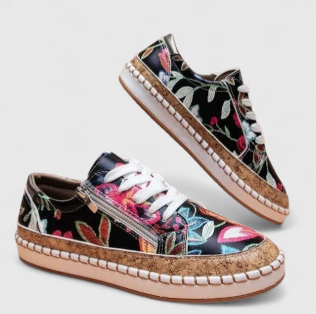 Women's comfortable orthopedic walking shoes with supportive design.