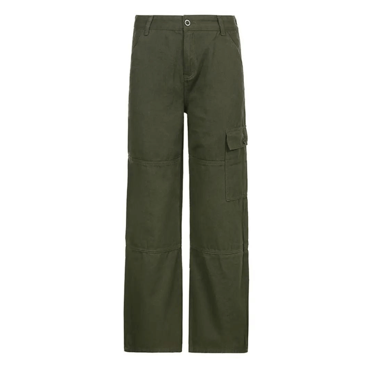 Relaxed fit women's cargo trousers, comfortable and stylish for modern everyday fashion.