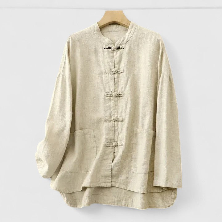 Effortless style women's summer top; comfortable & breathable shirt with knot closure for daily wear.
