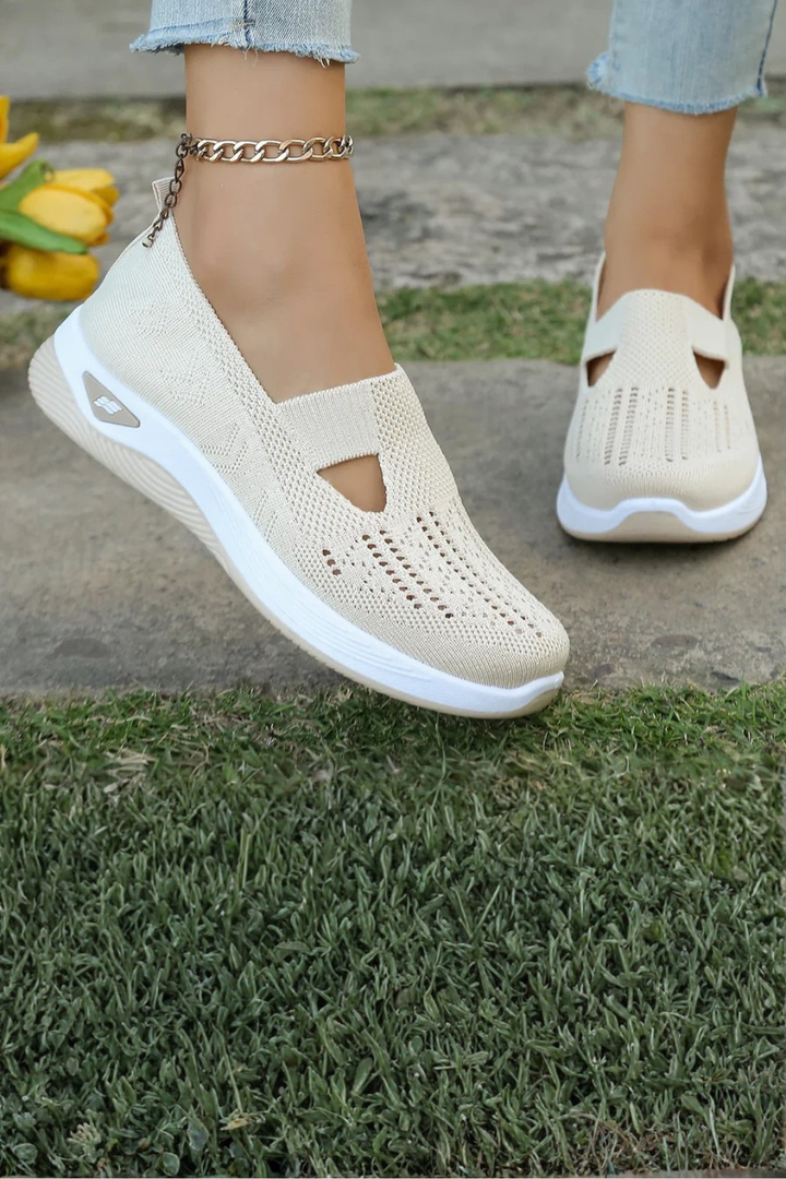 Easy wear women's slip-on casual trainers, offering superior comfort for all-day wear.