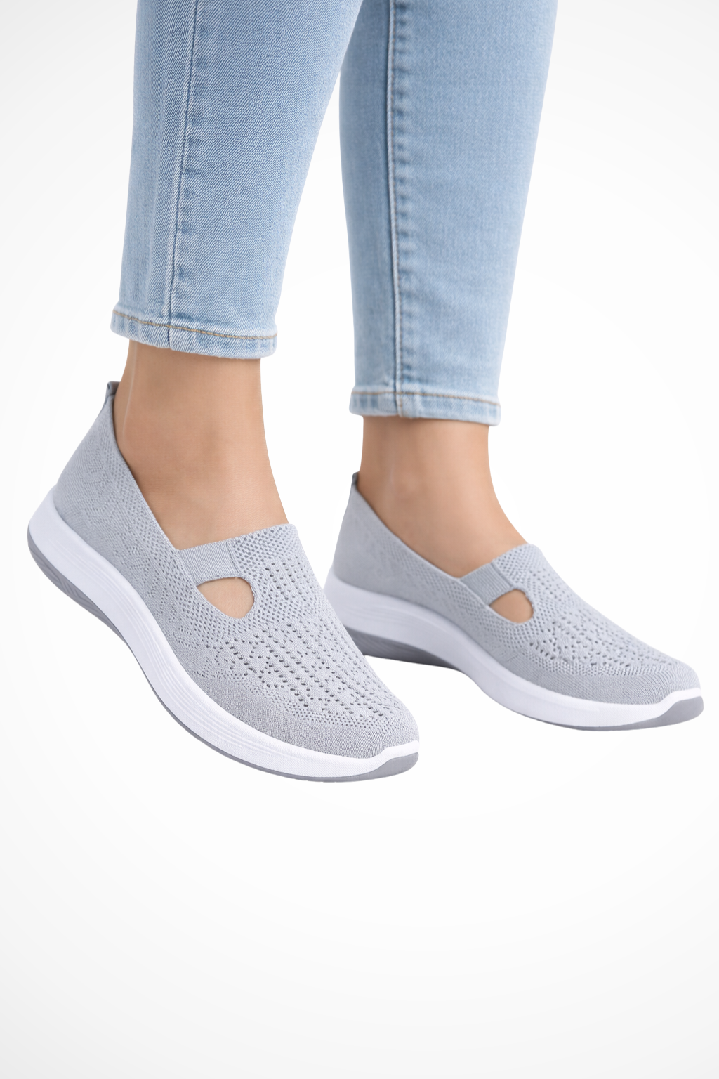 Women's comfortable slip-on casual sneakers, designed for easy wear & breathable everyday style.