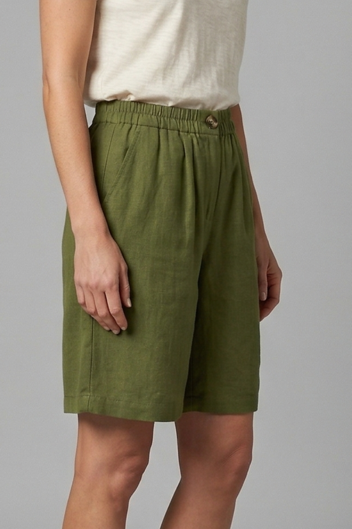 Soft, loose fit women's shorts with comfy elastic waist, great for lounging or activewear.