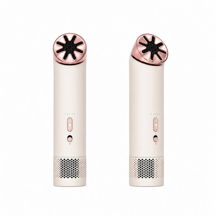Travel-friendly cordless hair dryer for women, includes diffuser & ion care. Rechargeable, portable for shiny, frizz-free hair.