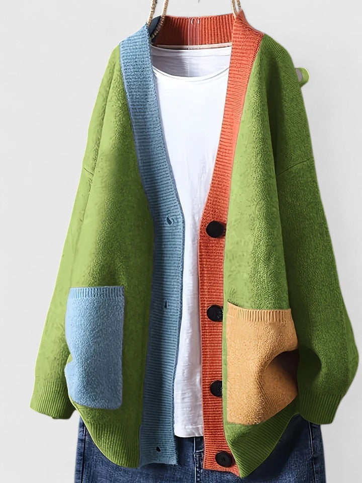 Comfortable women's cardigan for effortless layering, featuring a relaxed fit and versatile casual style.