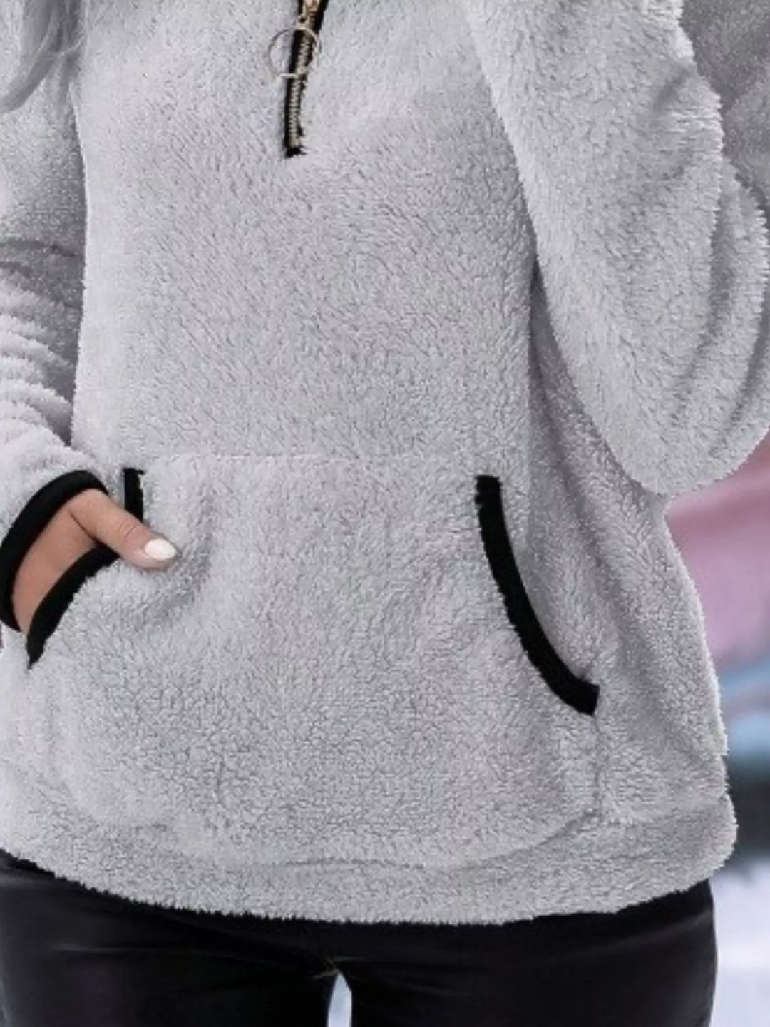 Women's half-zip sweater for everyday style, a versatile layering piece.