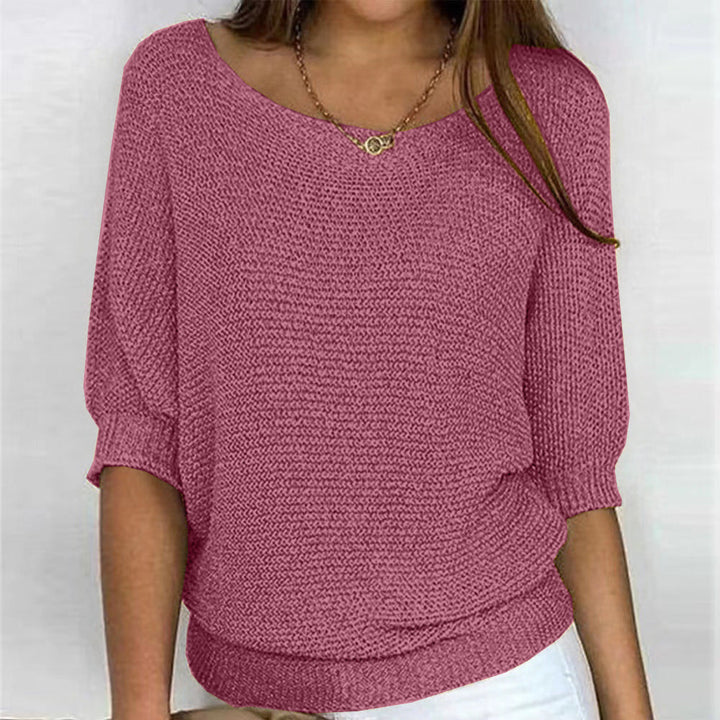 Women's everyday long sleeve sweater. Cozy knit, flattering fit, soft comfort & versatile style.