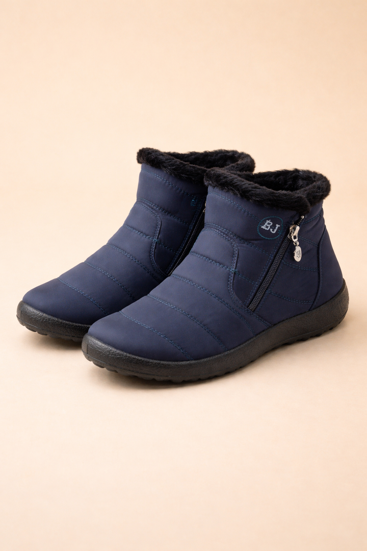 Cozy women's winter boots, non-slip, waterproof & warm for snow. Round toe, comfortable leisure.