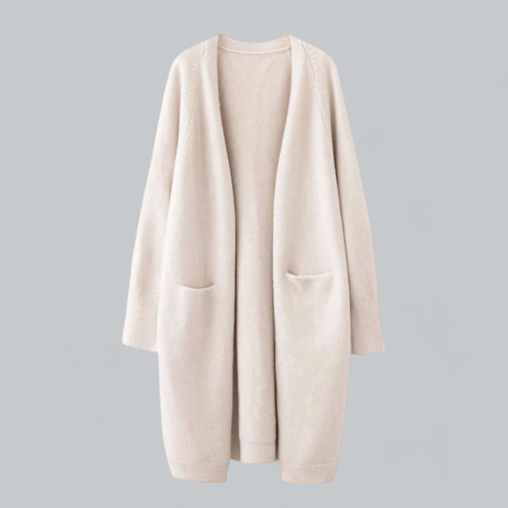 Women's cozy oversized cardigan sweater, perfect for casual layering & warmth.