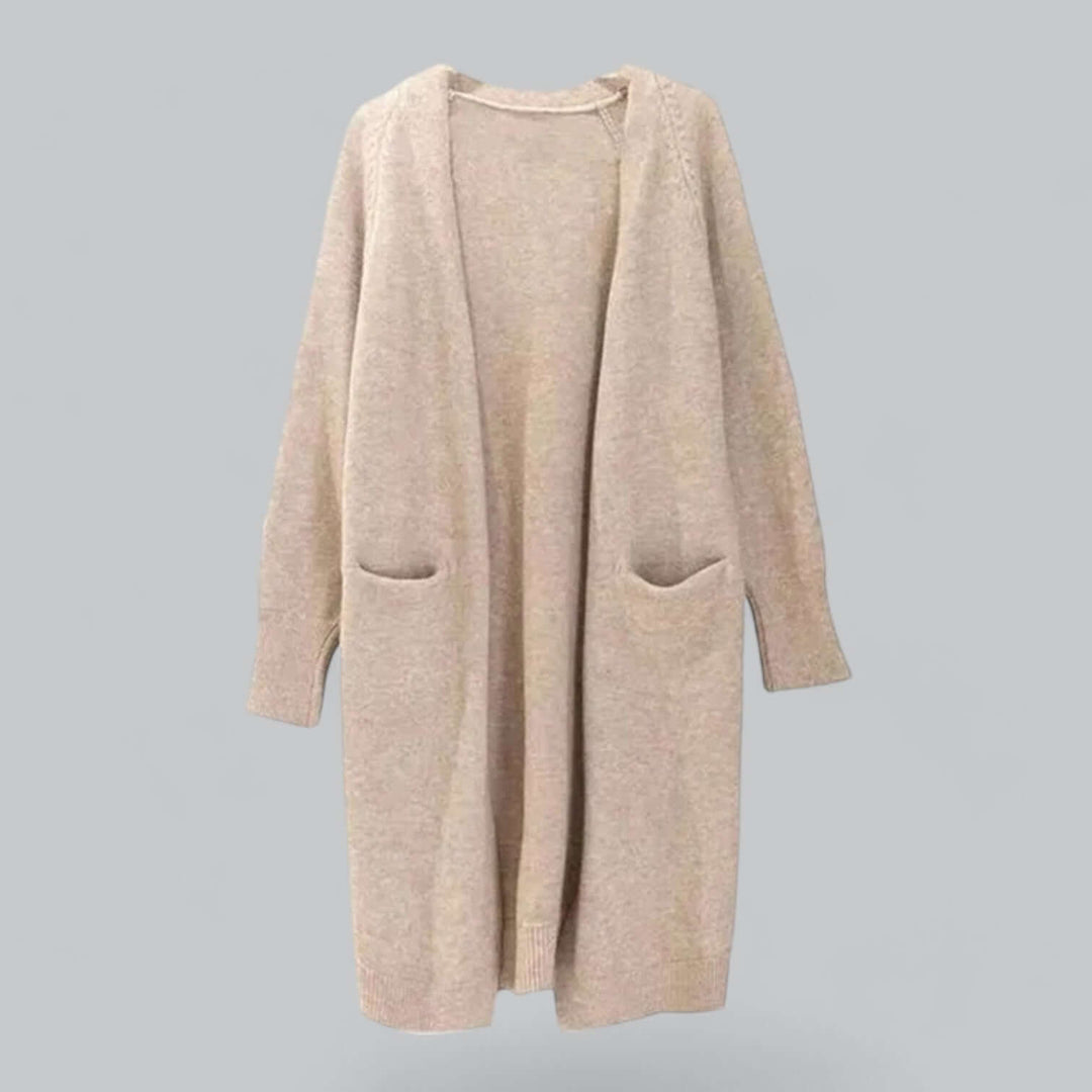Elegant women's oversized cozy sweater cardigan, a perfect blend of style & warmth.