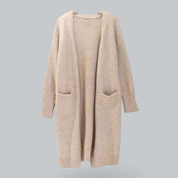 Elegant women's oversized cozy sweater cardigan, a perfect blend of style & warmth.
