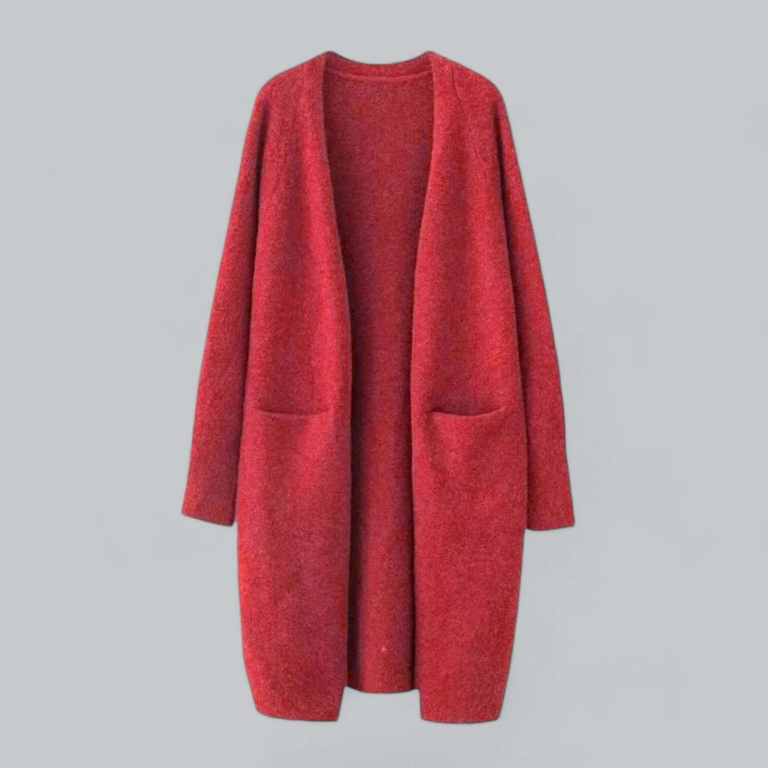 Versatile women's oversized cozy cardigan, essential for chic fall layering & winter comfort.