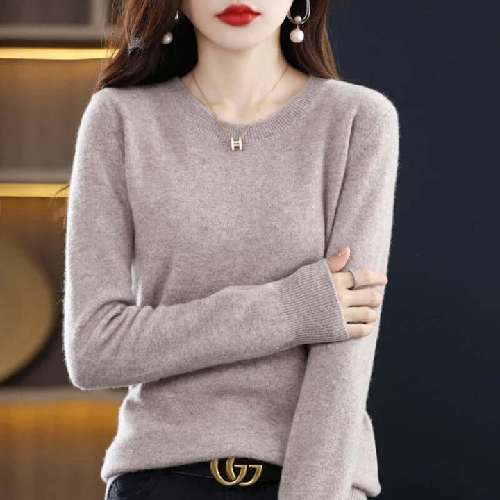 Women's soft cozy jumper, the perfect long sleeve top for chilly days and comfort.