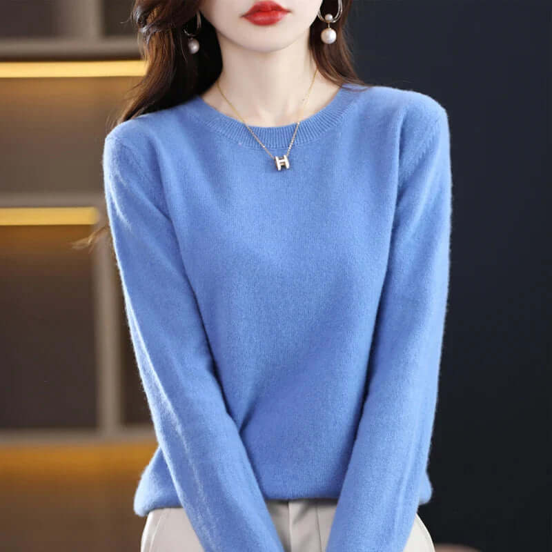 Effortless style women's cozy jumper, a soft knit for everyday versatile wear.
