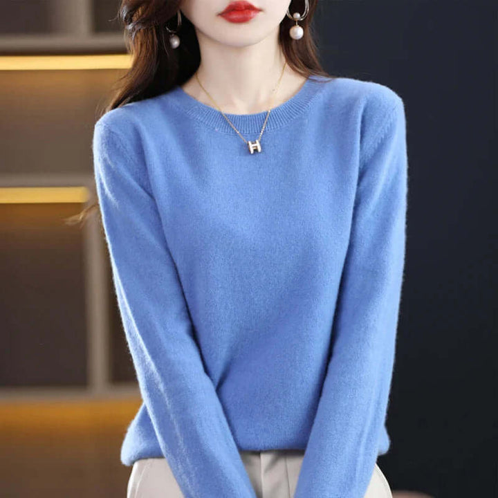 Effortless style women's cozy jumper, a soft knit for everyday versatile wear.