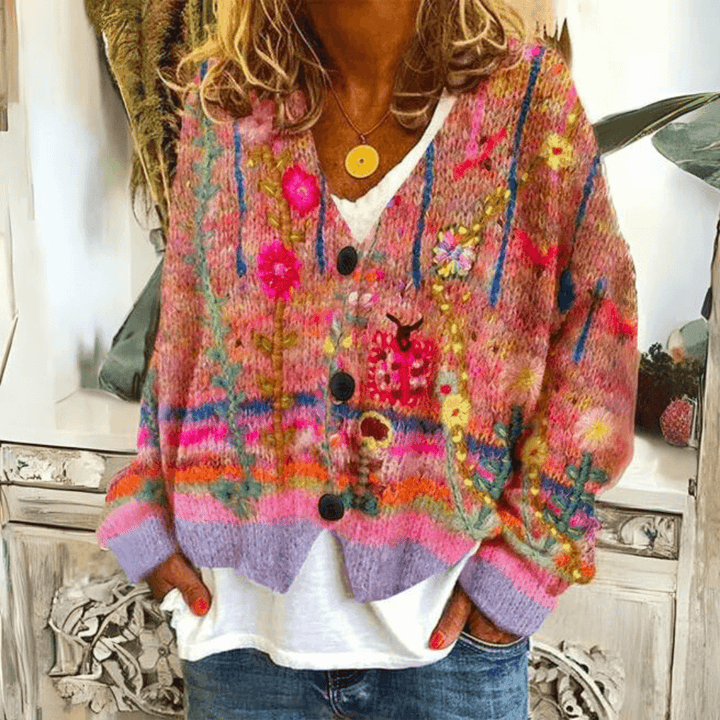 Versatile women's cozy knit cardigan sweater, great for fall & winter layering. Soft & comfortable.