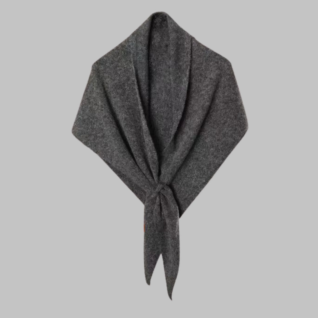 Stylish women's striped triangle shawl. A cozy and versatile fashion wrap, perfect elegant gift.