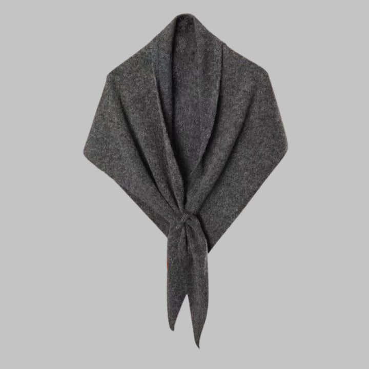 Stylish women's striped triangle shawl. A cozy and versatile fashion wrap, perfect elegant gift.