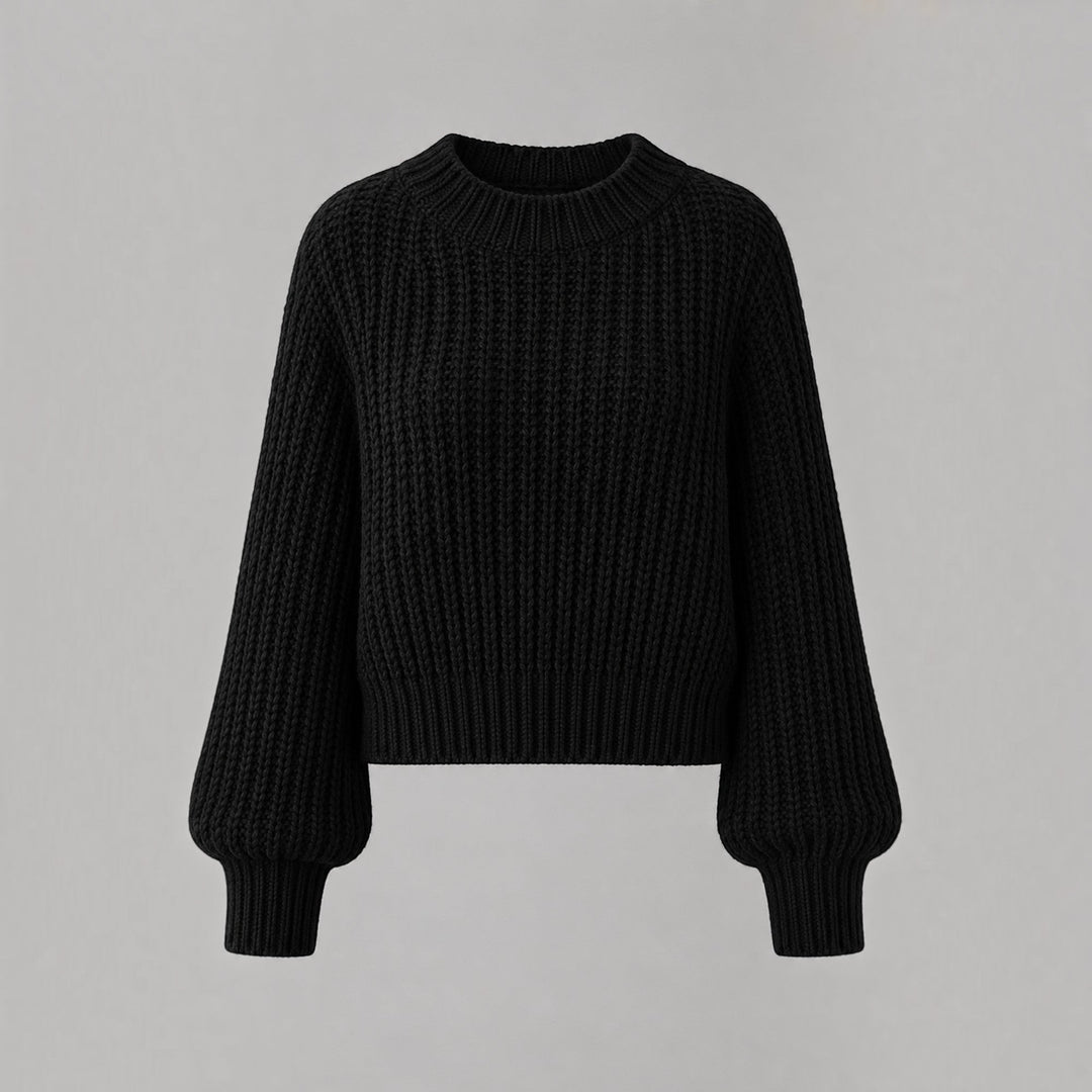 Soft women's thick knit cardigan, a stylish and warm sweater for fashionable autumn & winter outfits.