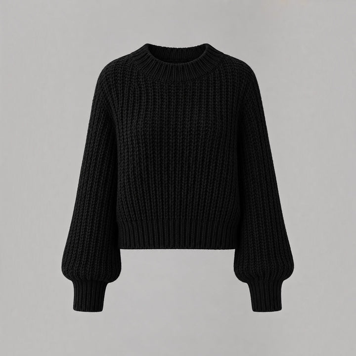 Soft women's thick knit cardigan, a stylish and warm sweater for fashionable autumn & winter outfits.