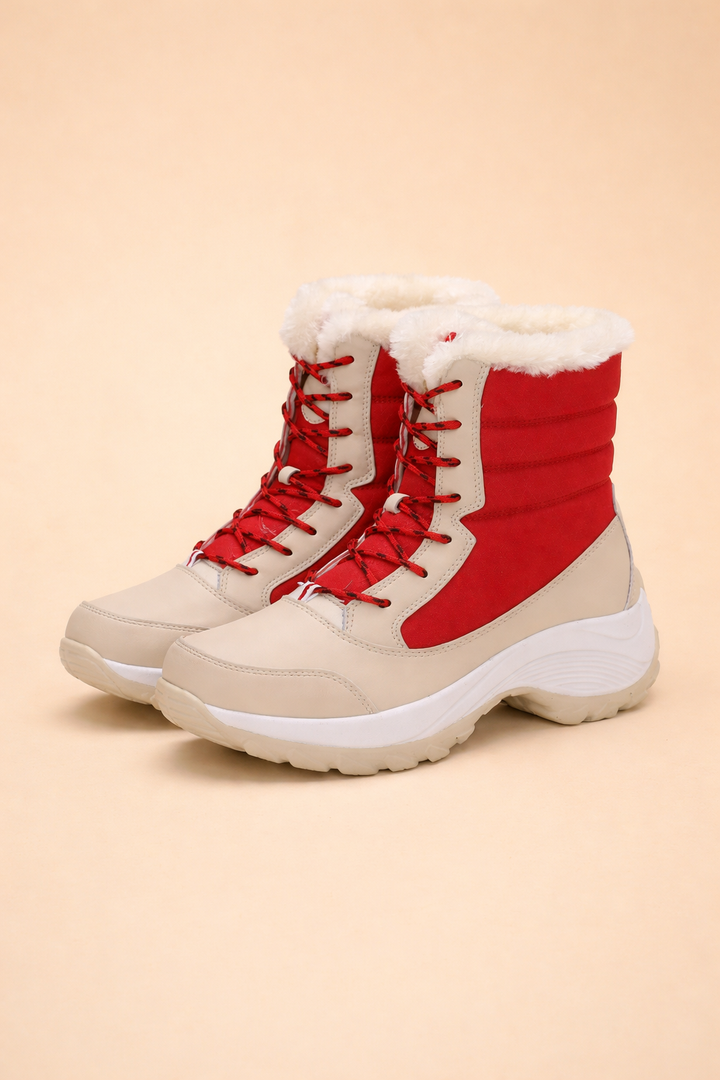 Warm women's platform snow boots with soft lining, ultimate comfort for chilly days.